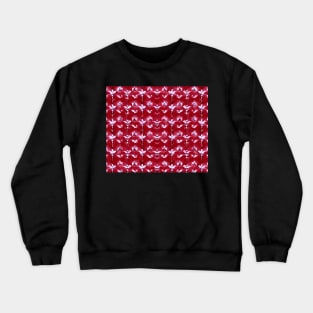 Crimson Aesthetic Repeating Abstract Pattern Crewneck Sweatshirt